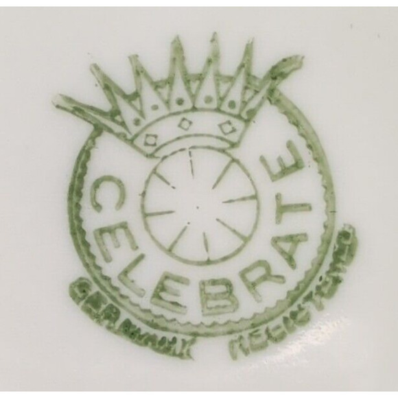 VTG Celebrate German Lusterware Cream And Sugar Peach/Blue Porcelain Germany - Picture 8 of 16